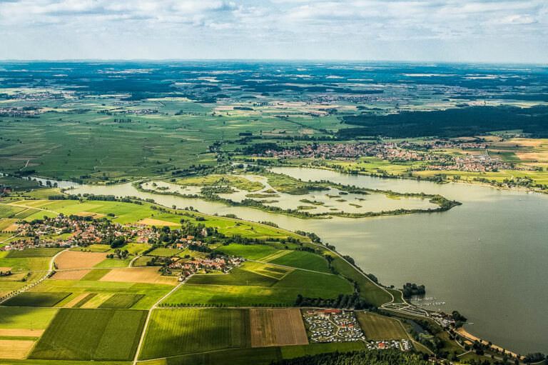 Altmühlsee Vogelinsel Luftaufnahme